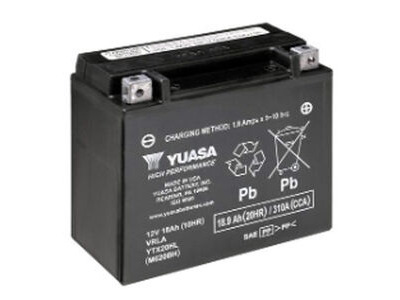 YUASA YTX20HL (WC) 12V Factory Activated High Performance MF VRLA Battery