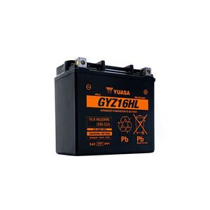 YUASA GYZ16HL (WC) 12V Factory Activated High Performance MF VRLA Battery 