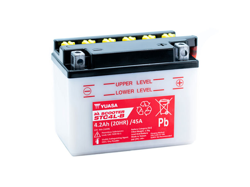 YUASA STC4L-B (WC) 12V Scooter Battery click to zoom image