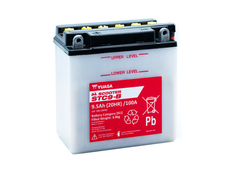 YUASA STC9-B (CP) 12V Scooter Battery click to zoom image