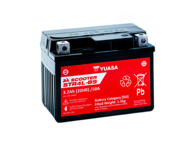 YUASA STR4L-BS (CP) 12V MF VRLA Scooter Battery