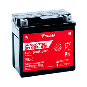 YUASA STR5L-BS (WC) 12V MF VRLA Scooter Battery 