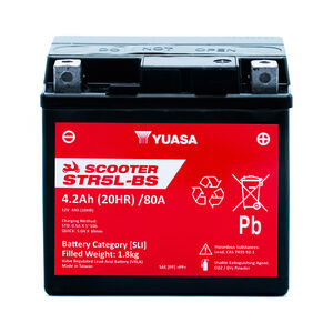 YUASA STR5L-BS (WC) 12V MF VRLA Scooter Battery click to zoom image