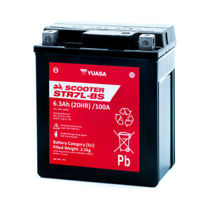 YUASA STR7L-BS (CP) 12V MF VRLA Scooter Battery click to zoom image