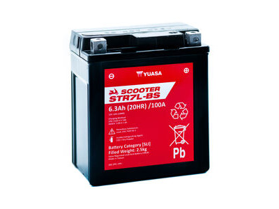 YUASA STR7L-BS (WC) 12V MF VRLA Scooter Battery