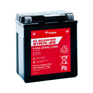 YUASA STR7L-BS (WC) 12V MF VRLA Scooter Battery 