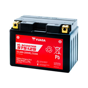 YUASA STS12S (WC) 12V MF VRLA Scooter Battery click to zoom image