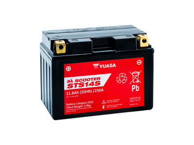 YUASA STS14S (CP) 12V MF VRLA Scooter Battery